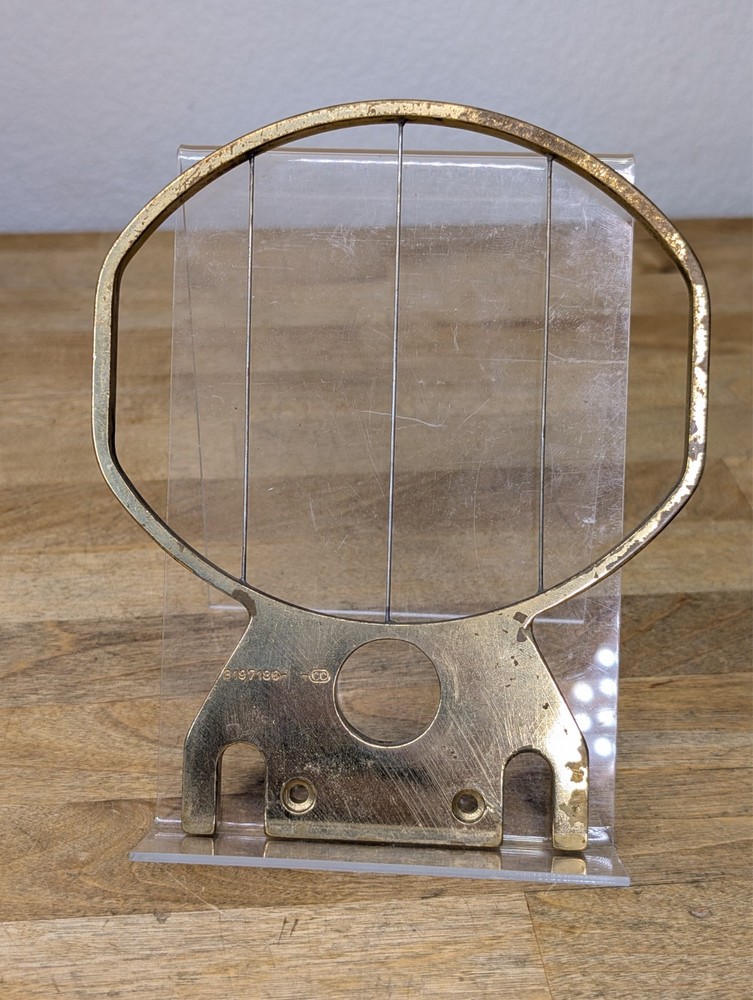 Original WWII US Ordnance Brass Oval AA Sight B197186 Browning Machine Gun