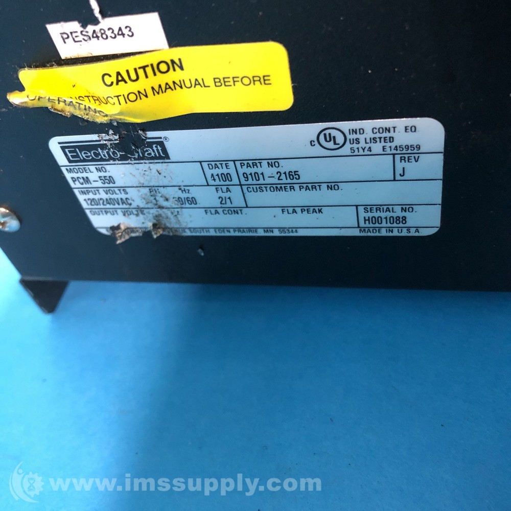 Electro Craft PCM-550 9101-2065 PCM Controller USIP