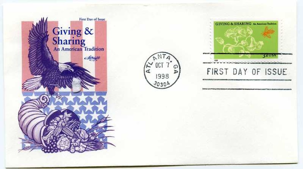 3243 Sharing & Giving, Artmaster, FDC