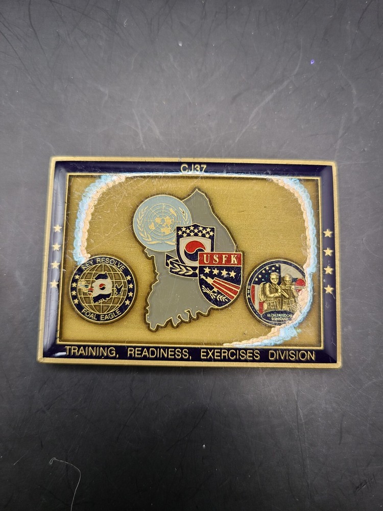 CJ37 Training, Readiness, Exercises Division Challenge Coin 2.5"