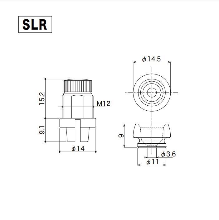 GOTOH SLR Quick Twist Release Guitar Strap Locker Set - Chrome