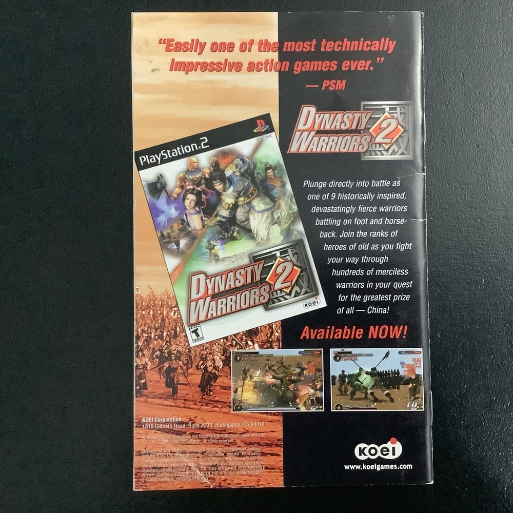 Winback: Covert Operations PS2 PlayStation 2 Instruction Manual Only