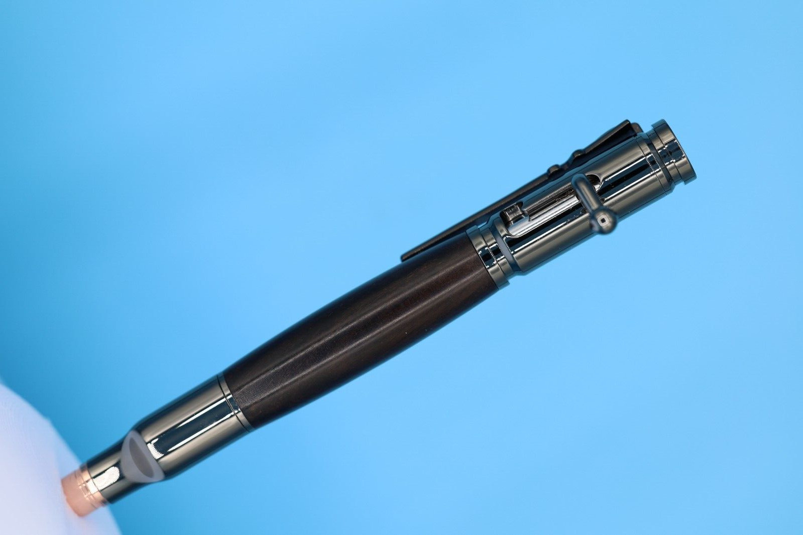 Gifts for Hunters 30 Caliber Bolt Action Pen GunMetal Blackwood