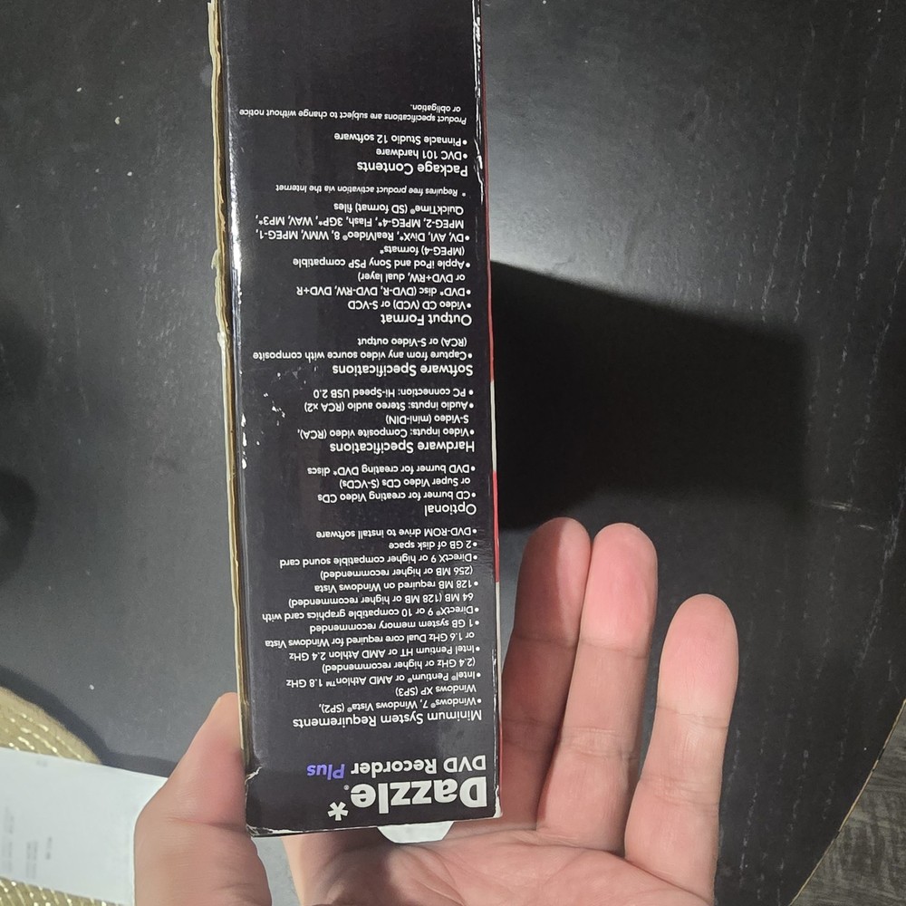 Dazzle Dvd Recorder Plus (untested)device ,disk , Manual#78