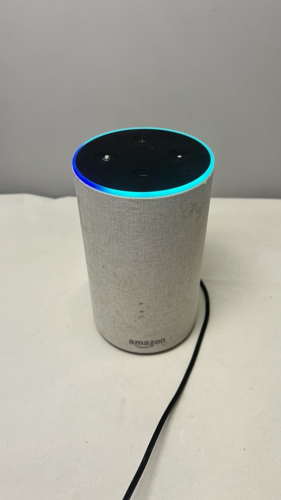 Amazon Echo Plus 2nd Gen Alexa Smart Speaker Silver With Power Adapter￼