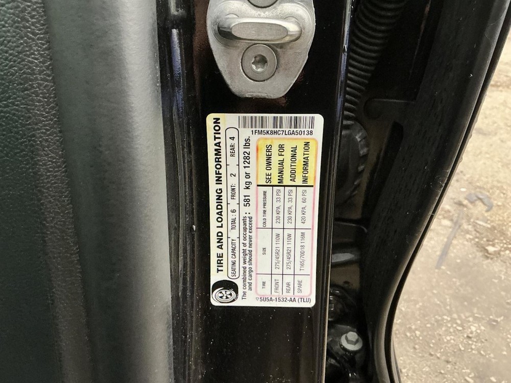 System Restraint Bag Module Fits 20-24 EXPLORER 819835