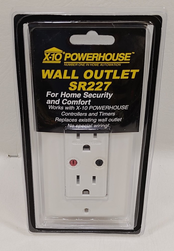 X-10 Powerhouse Super Socket Wall Outlet Split Receptable Module SR227 - NEW