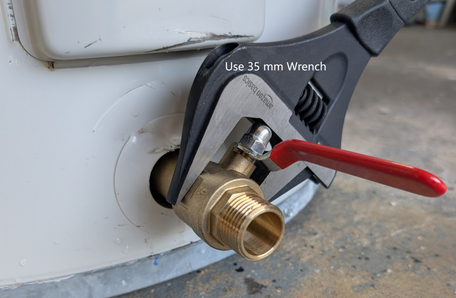 House Mods HMP012 Full Port Water Heater Straight Drain Flush Valve/LF Brass