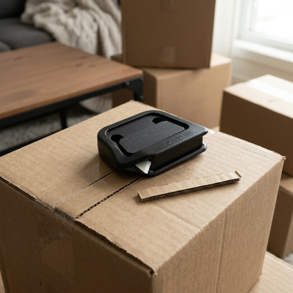 Magnetic Ceramic Box Cutter, Safe Package Opener for Cardboard Boxes