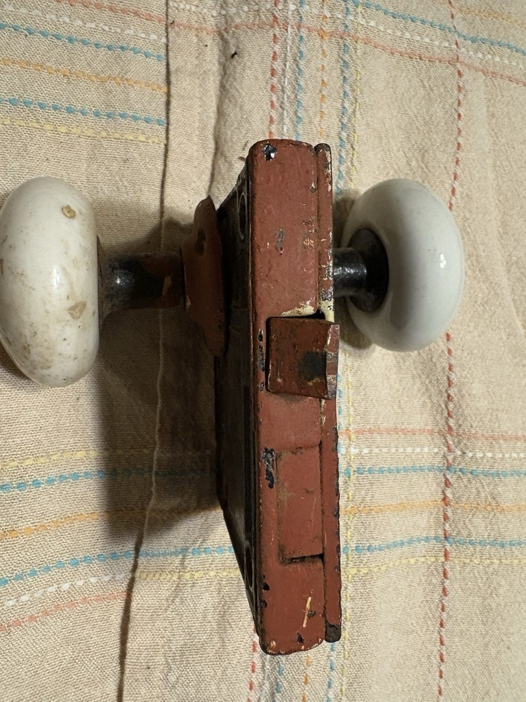 Sargent White Porcelain Door Knobs /Mortise Lock Made In USA