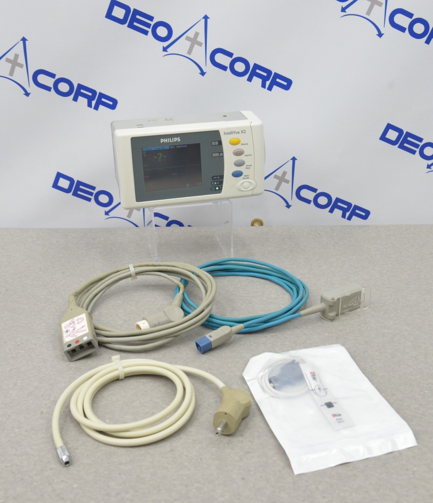 Philips IntelliVue X2 M3002A W/ Masimo, NiBP, 12-Lead, & Temp