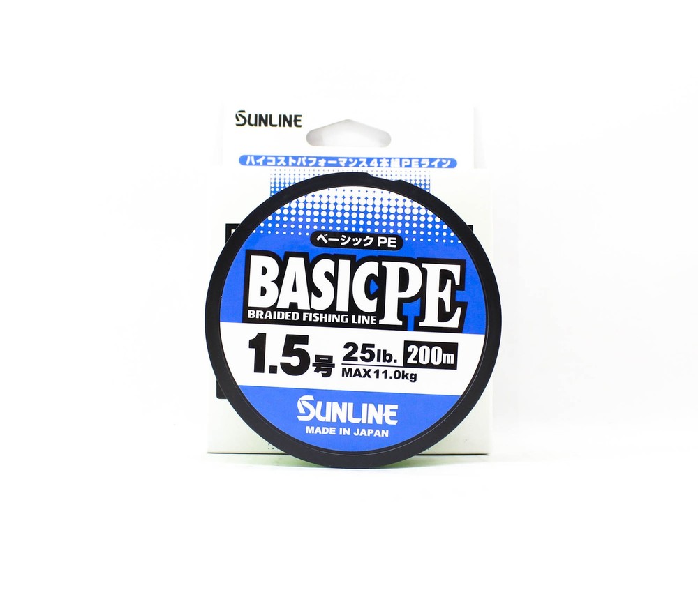 Sunline P.E Line X4 Basic P.E HG 200m P.E 1.5 25lb LG (7937)