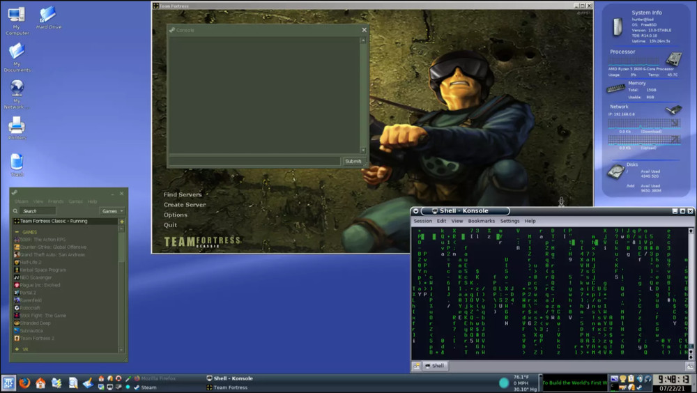 Free BSD 13.5 Linux Desktop Live/Installer MultiBoot USB | (64-bit & 32-bit)