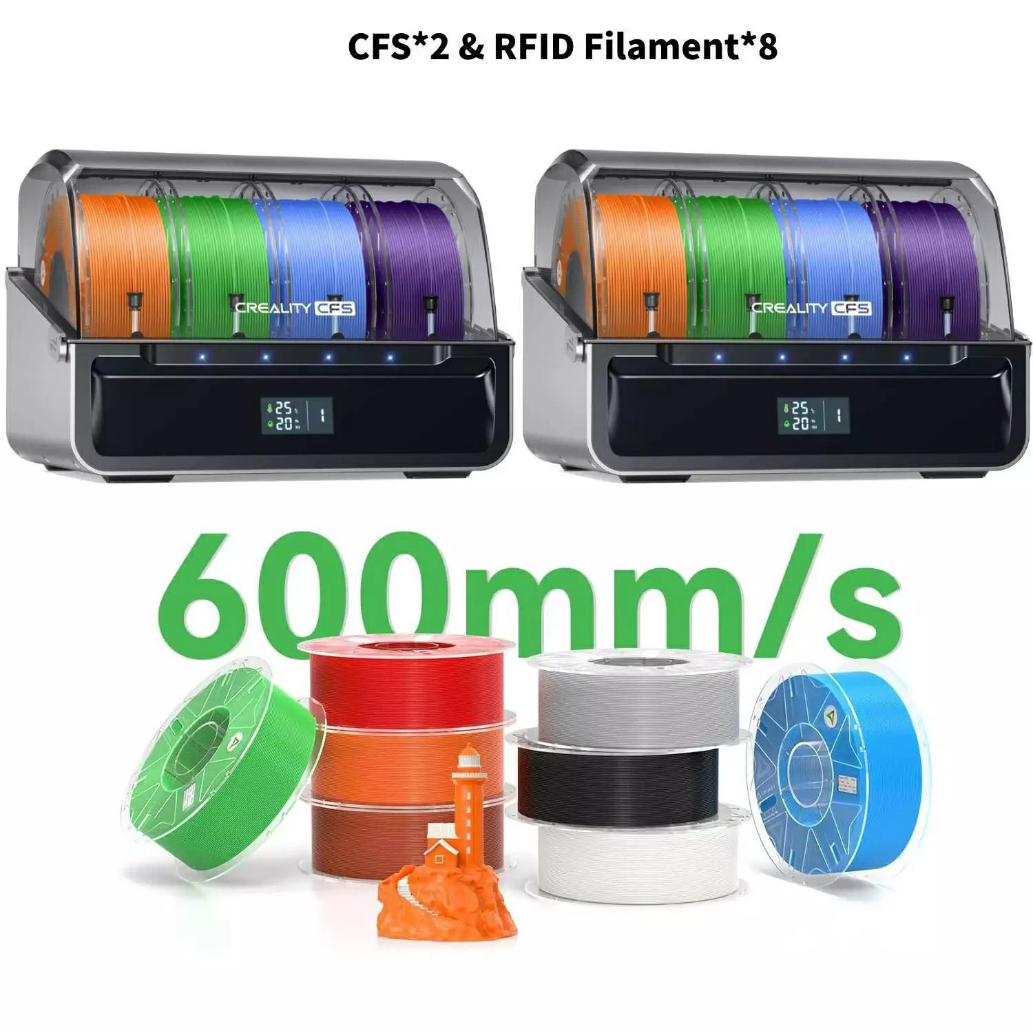 Creality CFS MultiColor 3D Printer Automatically Filament System w/ 8KG RFID PLA
