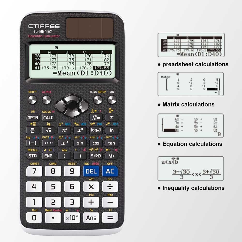 Fx-991ex Class wiz Advanced Engineering Scientific Calculator-552 Function NEW