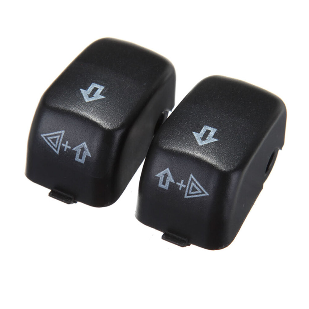 10x Black Hand Control Switch Housing Button Cap for Harley Electra Street Glide