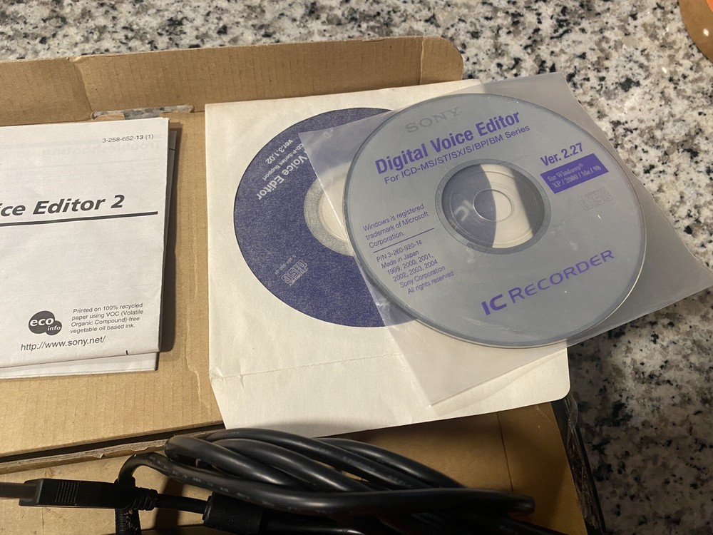 SONY 3-FUNCTION VOICE RECORDER TRANSCRIBING FOOT PEDAL FS-85USB