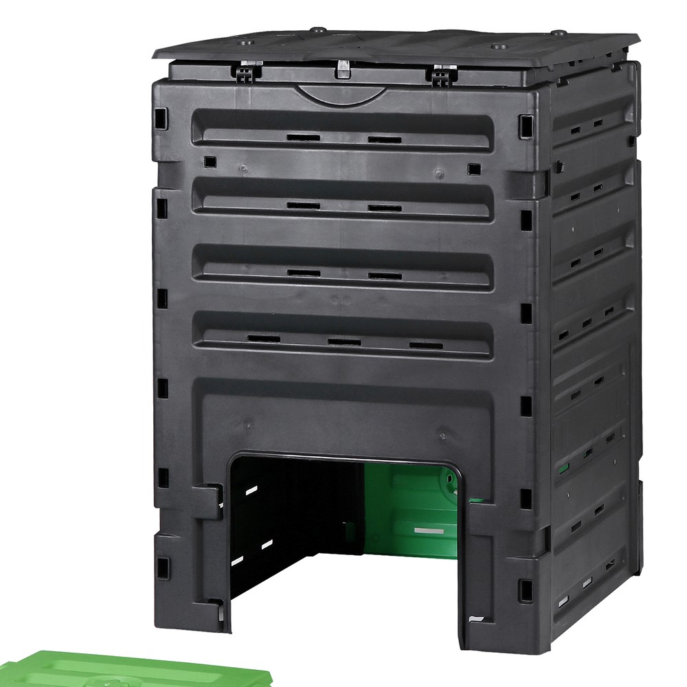 Compost Bin 120 Gallon Large Outdoor Composter PP Material Lightweigt Sturdy