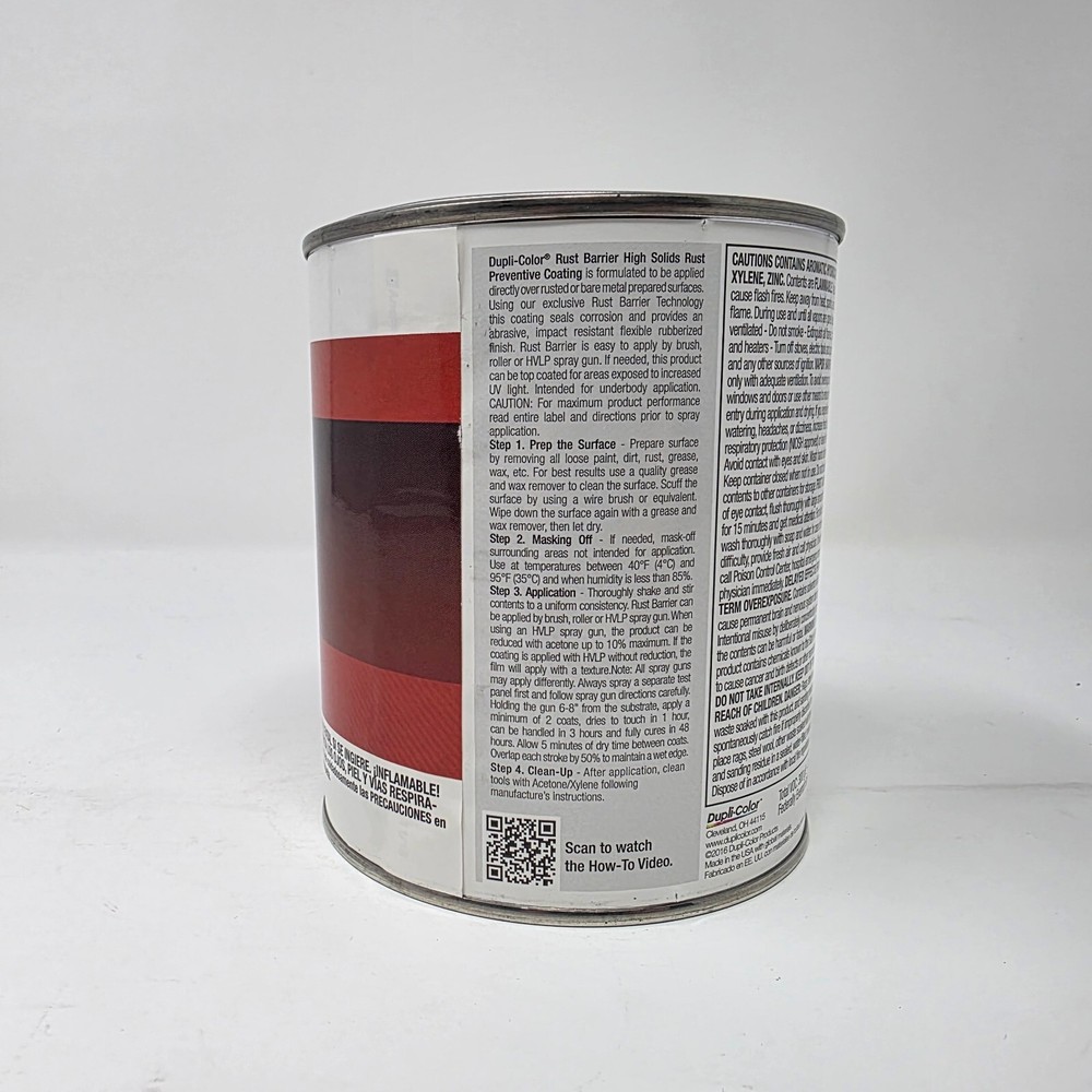 Dupli-Color Professional Rust Barrier Silver Paint 32oz Preventative Coating