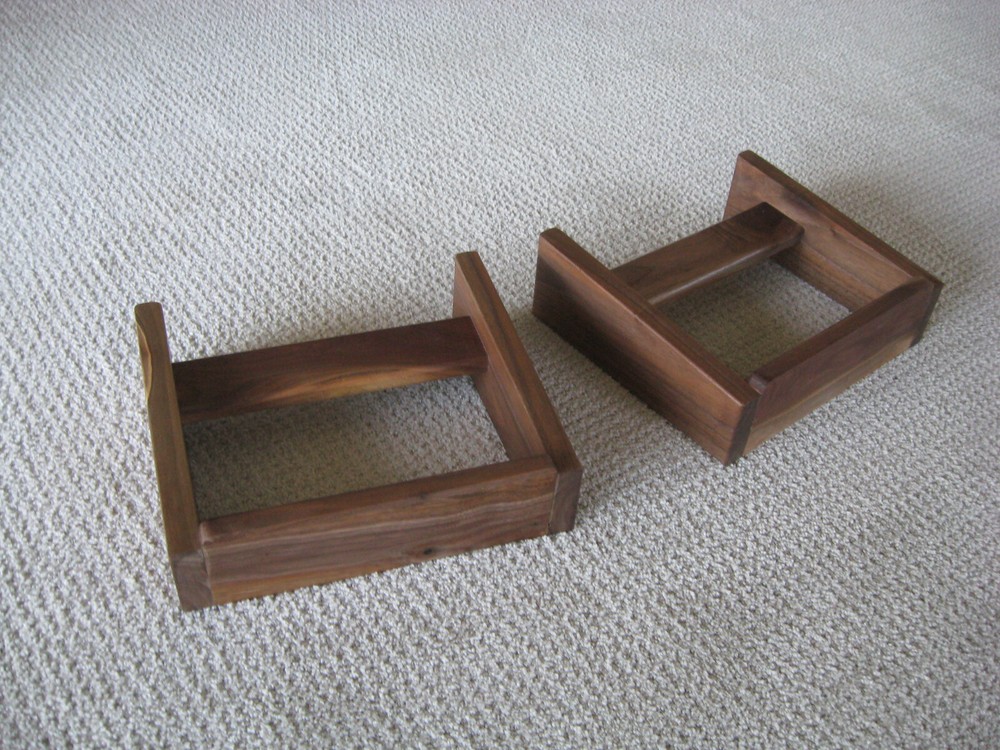 Solid Walnut Speaker Stands for Advent Large Speakers