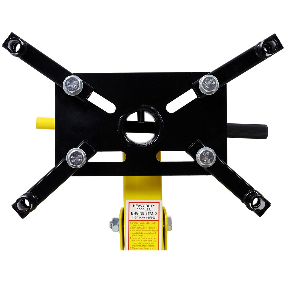 Folding Engine Stand 2000 LBS Capacity 360° Rotating Adjustable Motor Hoist