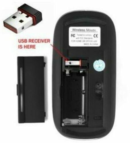 USB Recevier 2.4 GHz Wireless Cordless Mouse Mice Optical Scroll For PC Laptop
