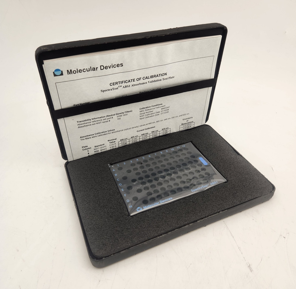 Molecular Devices SpectraTest ABS1 Absorbance Validation Plate | Pre-Owned