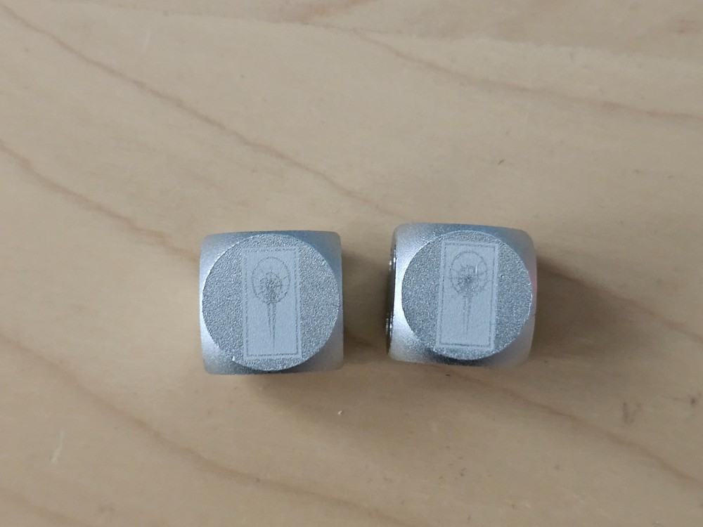 Battletech Metal Dice - Comstar 1 pair, Catalyst Mechwarrior Lostech