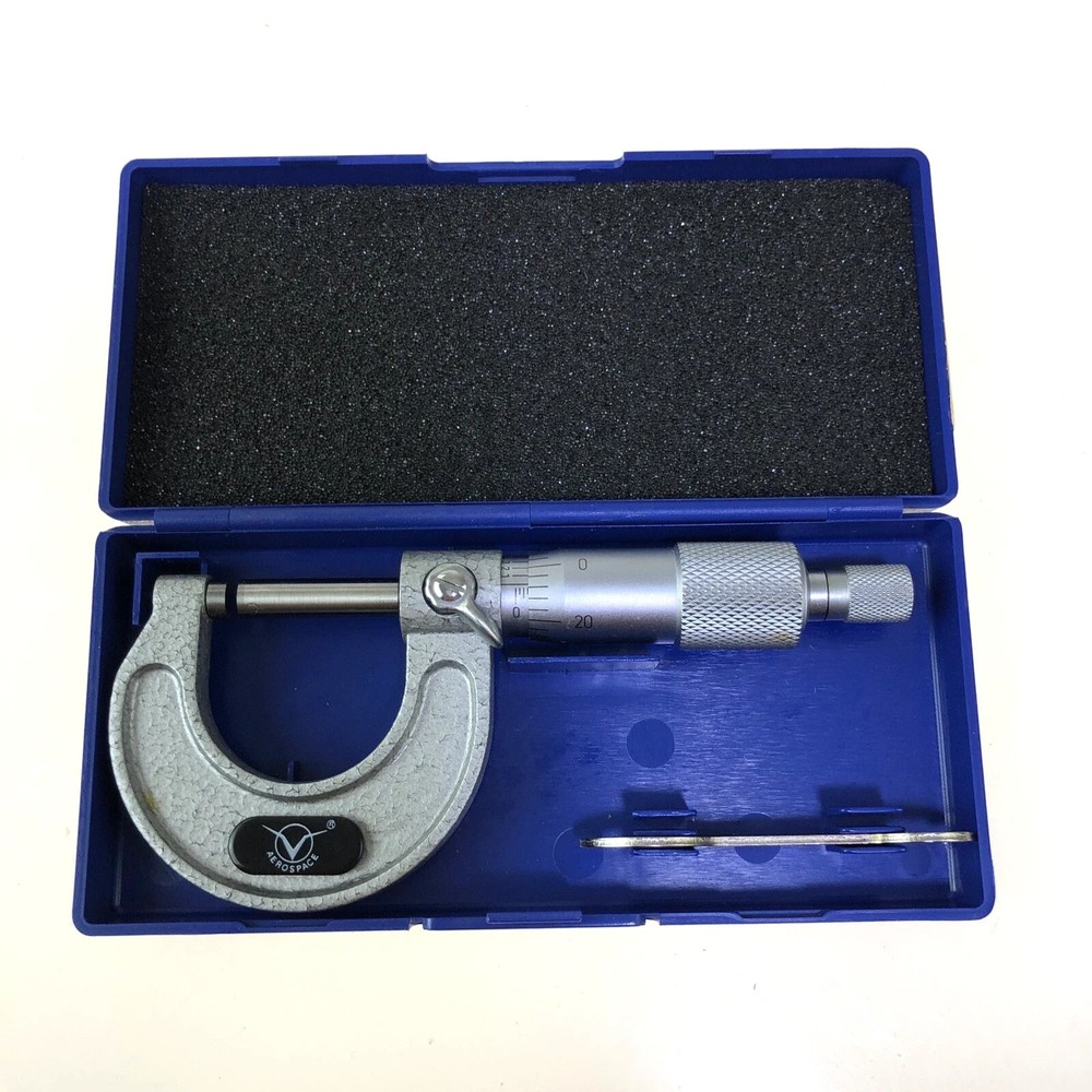 0-1" Micrometer Precision Carbide Tips Machinist Tool New .0001''