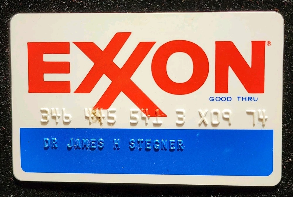 EXXON Credit Card ~ exp 1974 ~our item #CCB45