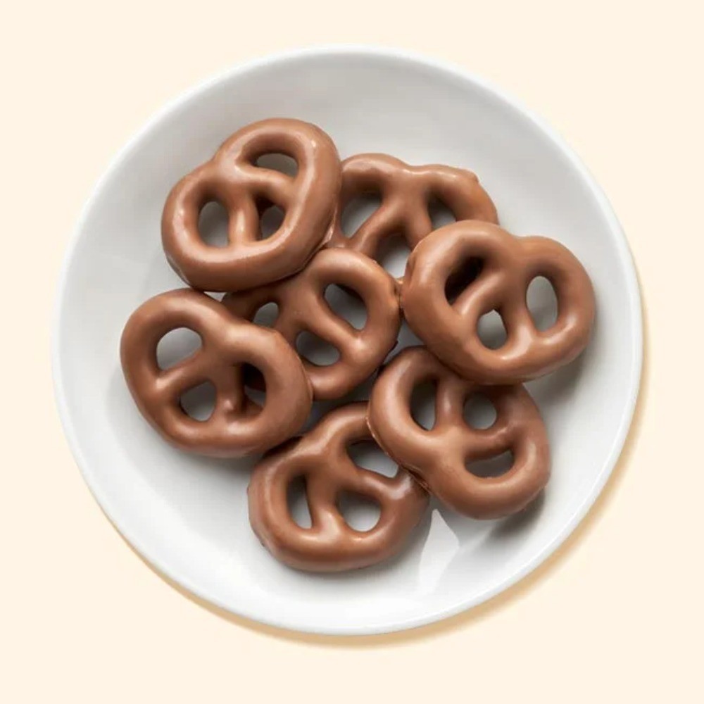 Milk Chocolate Covered Pretzel Twists Snack 15 Pack Individually Wrapped