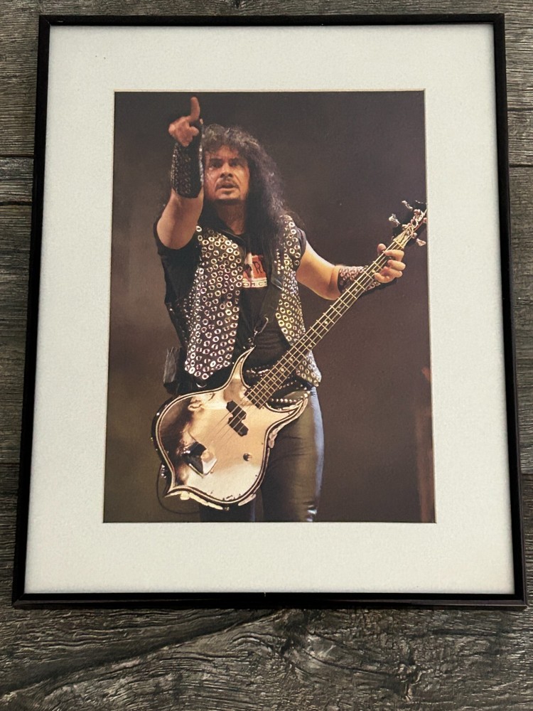 KISS Concert Photo Display GENE SIMMONS Revenge Tour 1992 Framed Vintage Kiss