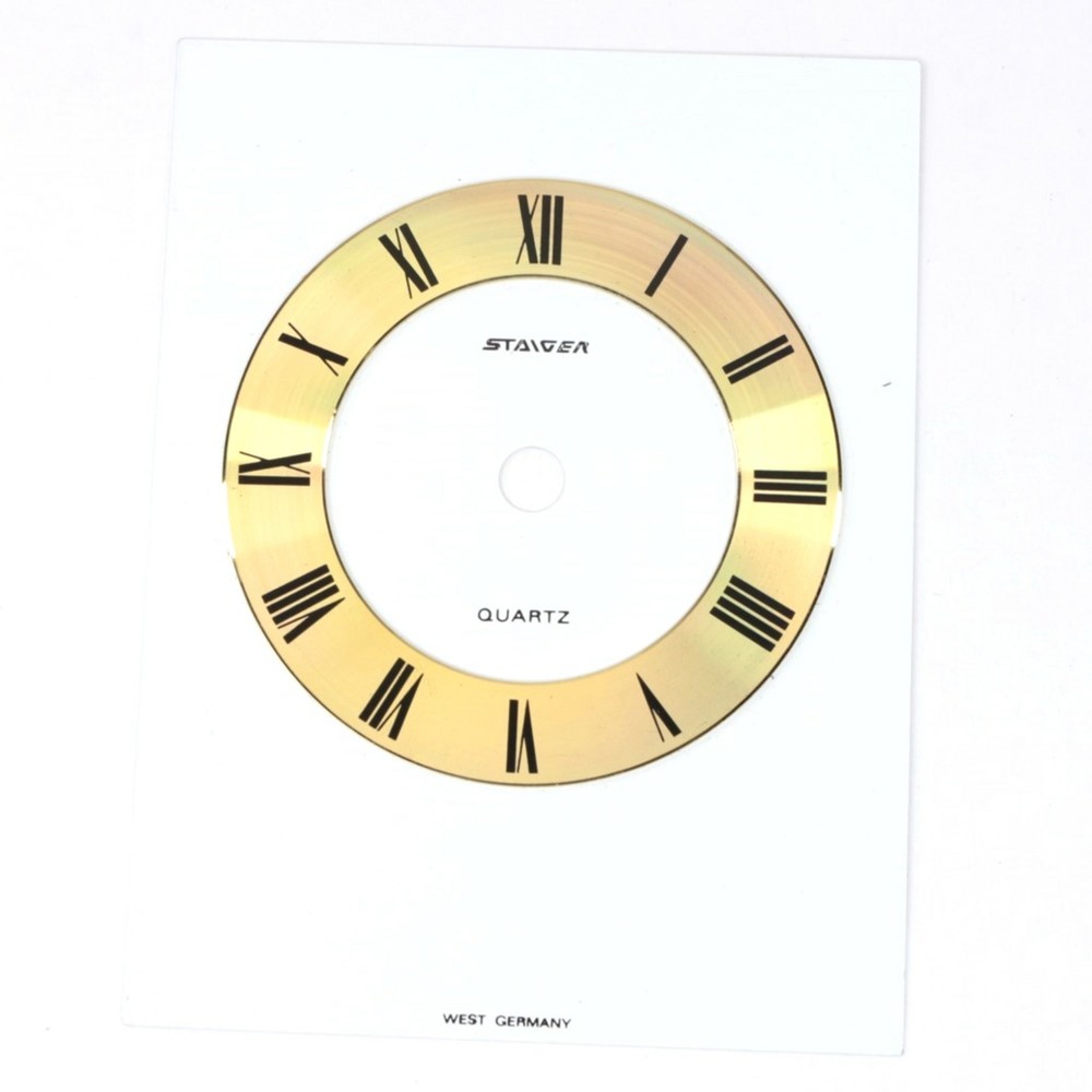 Staiger Clock Dial 3-13/16 by 2-7/8 inches - RI205