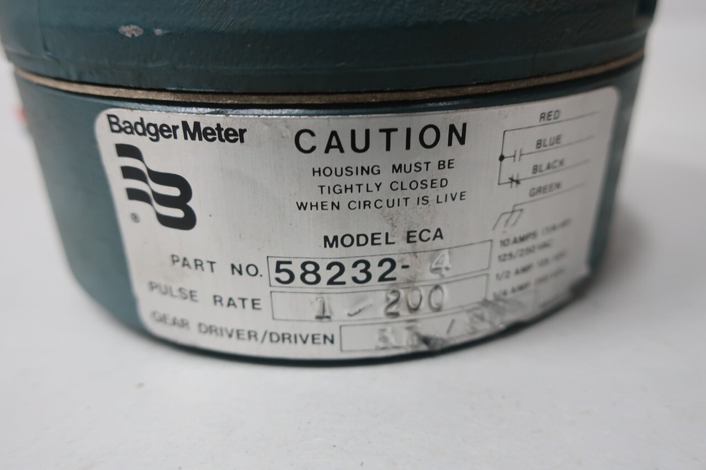 Badger Meter 58232-4 Totalizer 125/250v-ac