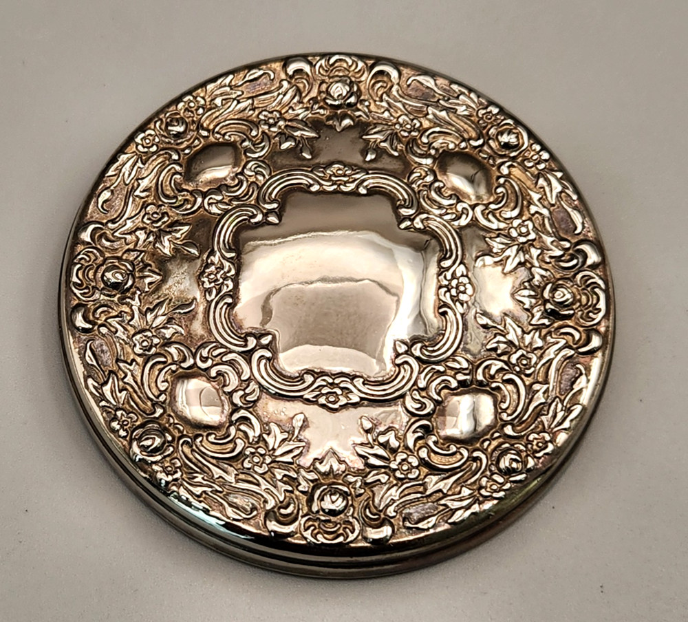 International Silver Hand Mirror Silverplate 3.5"