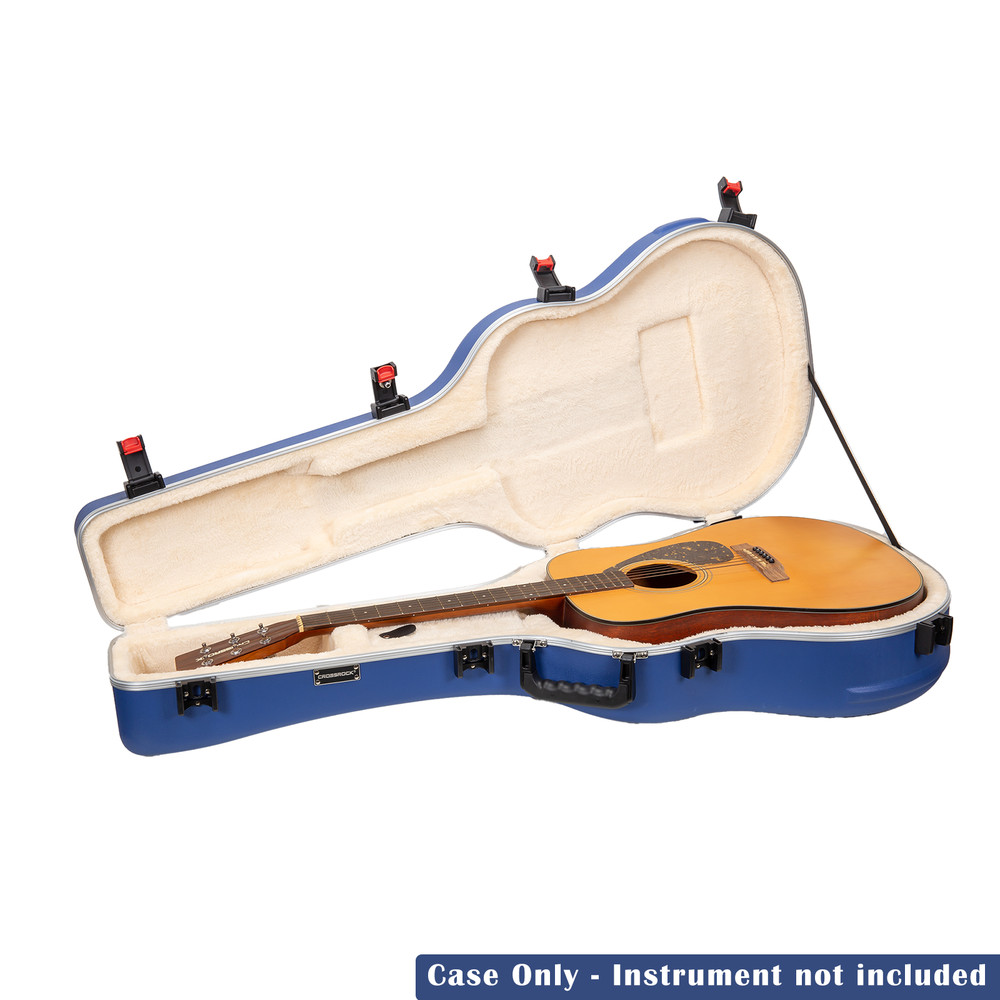 Crossrock Scratch-resistant Case for 12-String Acoustic Dreadnought Guitars