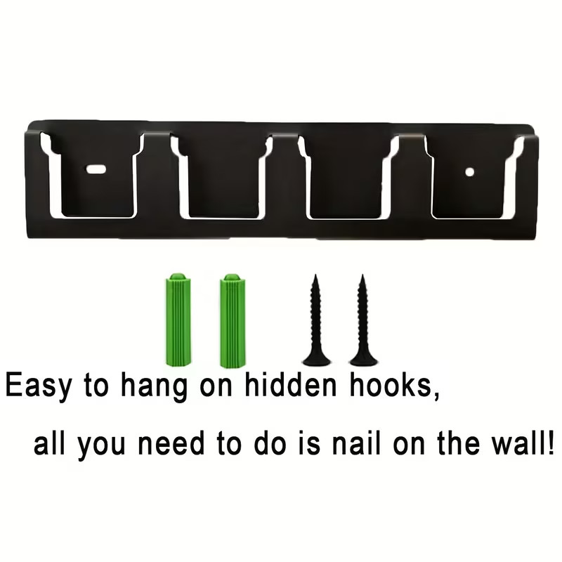 4 Slots Battery Holder Wall Mount fits for power tools