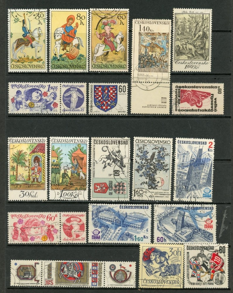 CZECHOSLOVAKIA 2 pages, mix / 25-11-2g / used