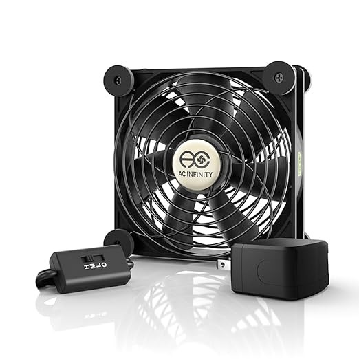 Ultra Quiet BEST AC-Powered Component Cooling Muffin Fan w/ Multi Speed Control