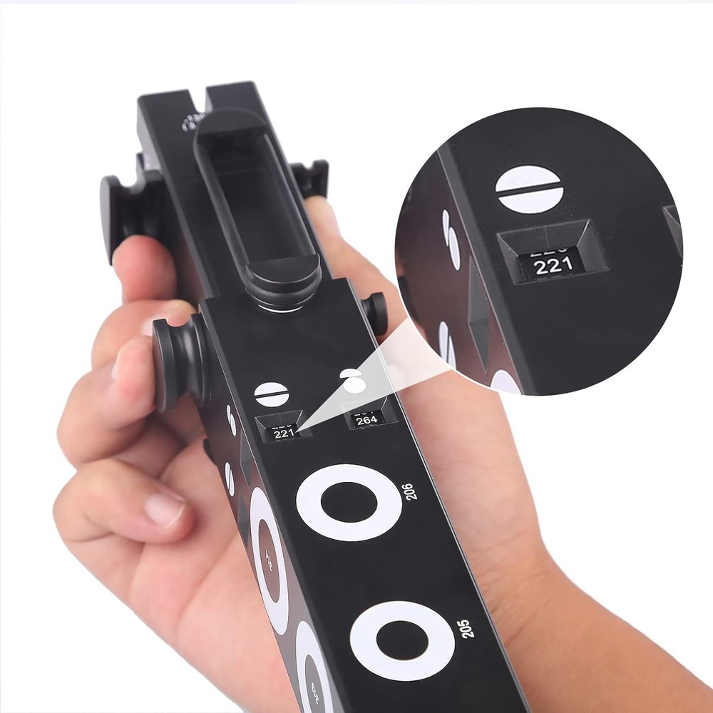 Oring sizing gauge telescoping slide style tool for measuring seals