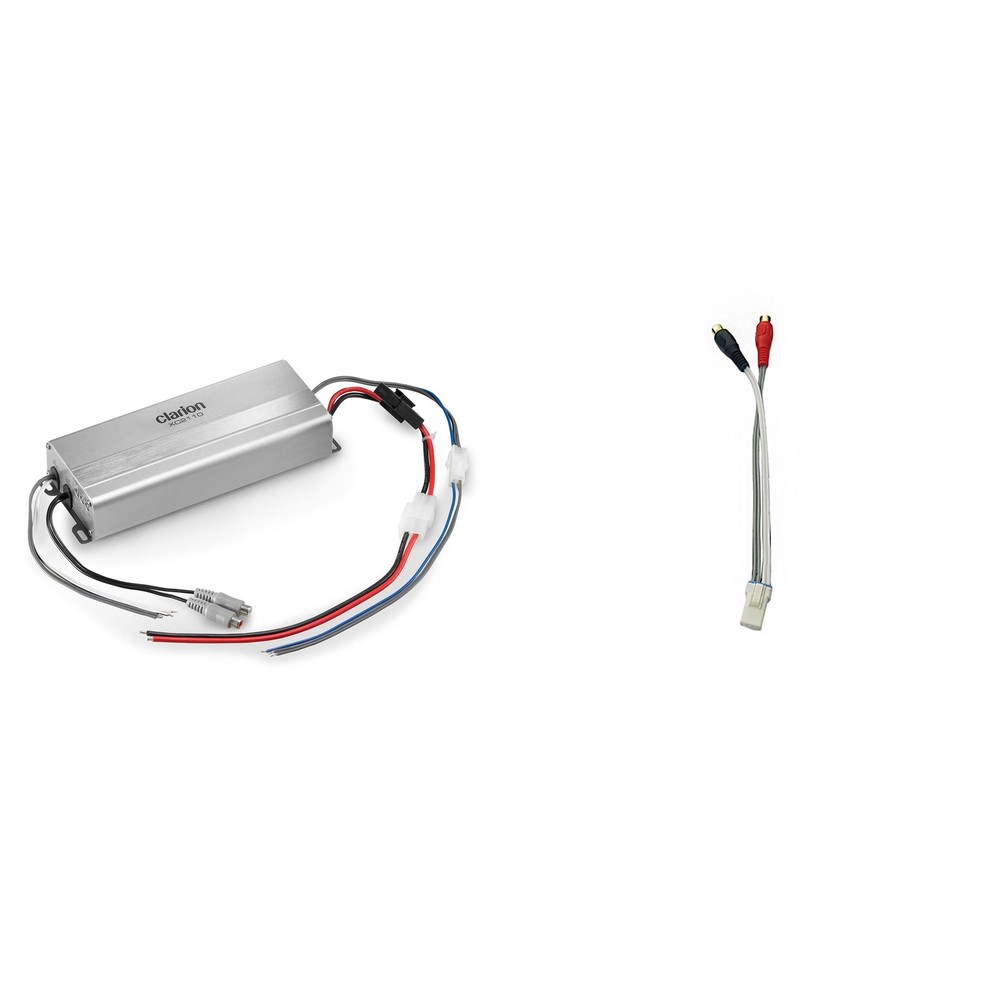 Clarion XC2110 UTV Marine Amplifier & Non-Ride Command RCA Adapter