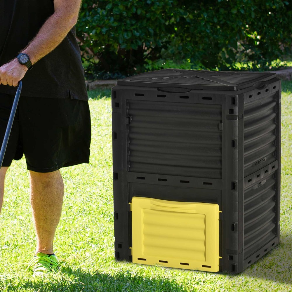 Garden Compost Bin 80 Gallon Outdoor Large Capacity Composter Fast Create