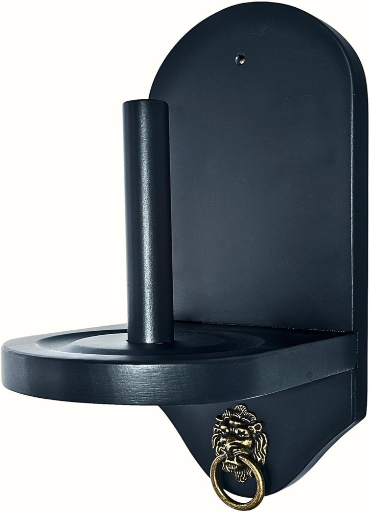 Wall Mount Cone Chalk Holder Matte Black – Modern Design W/ Mounting Hardware –