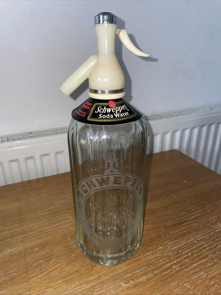 Vintage Schweppes Soda Syphon Bottle
