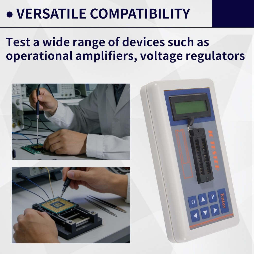 Integrated Circuit Tester, IC Transistor Capacitor Tester, Diode Checker6090