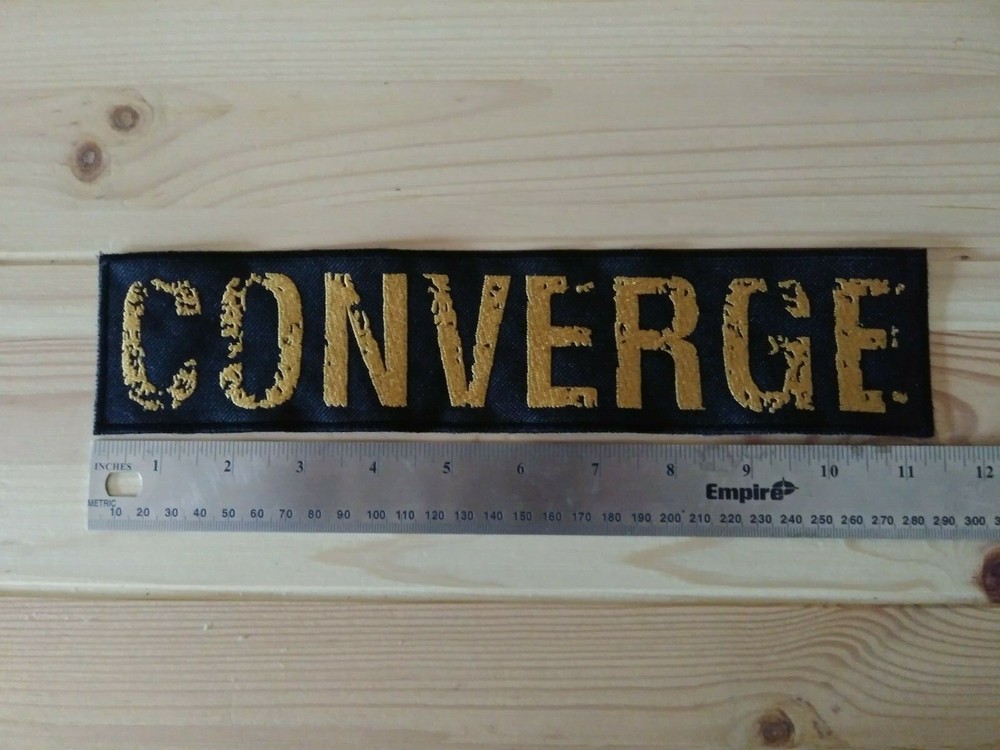 CONVERGE BACK Patch Mastodon Isis Hardcore Metalcore Mathcore Dillinger Escape