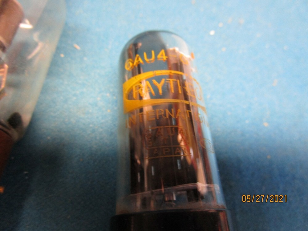 3 Used Untested Raytheon Vacuum Tubes Various Sizes and Styles