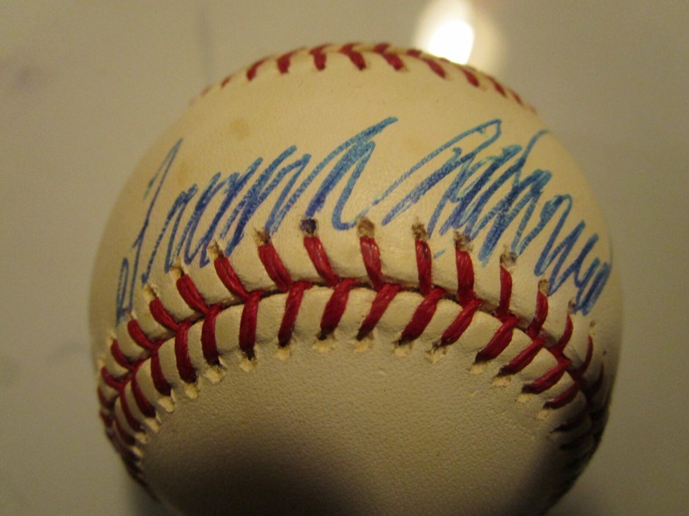 Frank Robinson Signed Autographed MLB Baseball Reds-