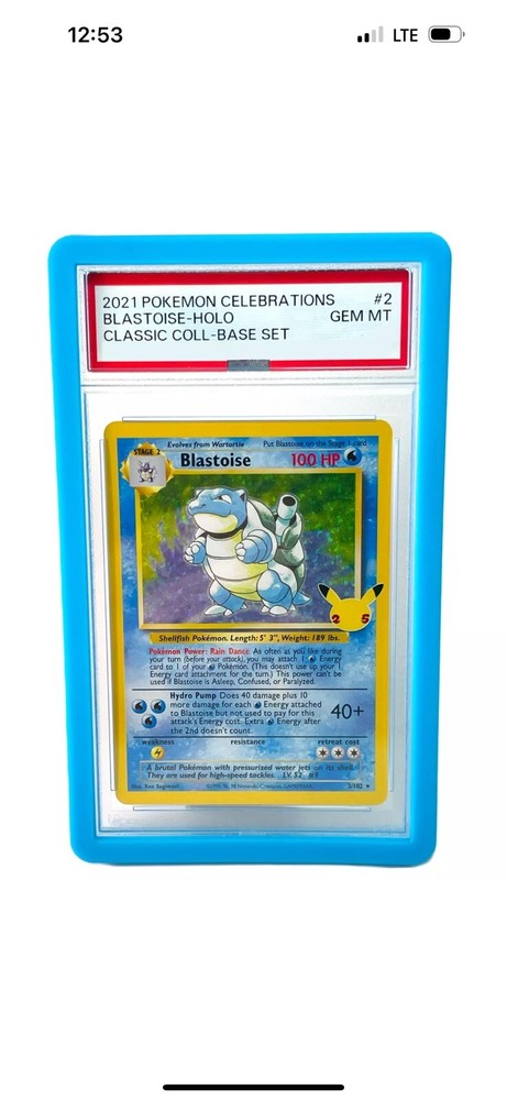 PSA Graded Card Slab Bumper Guard Protector - New - Color Light Blue
