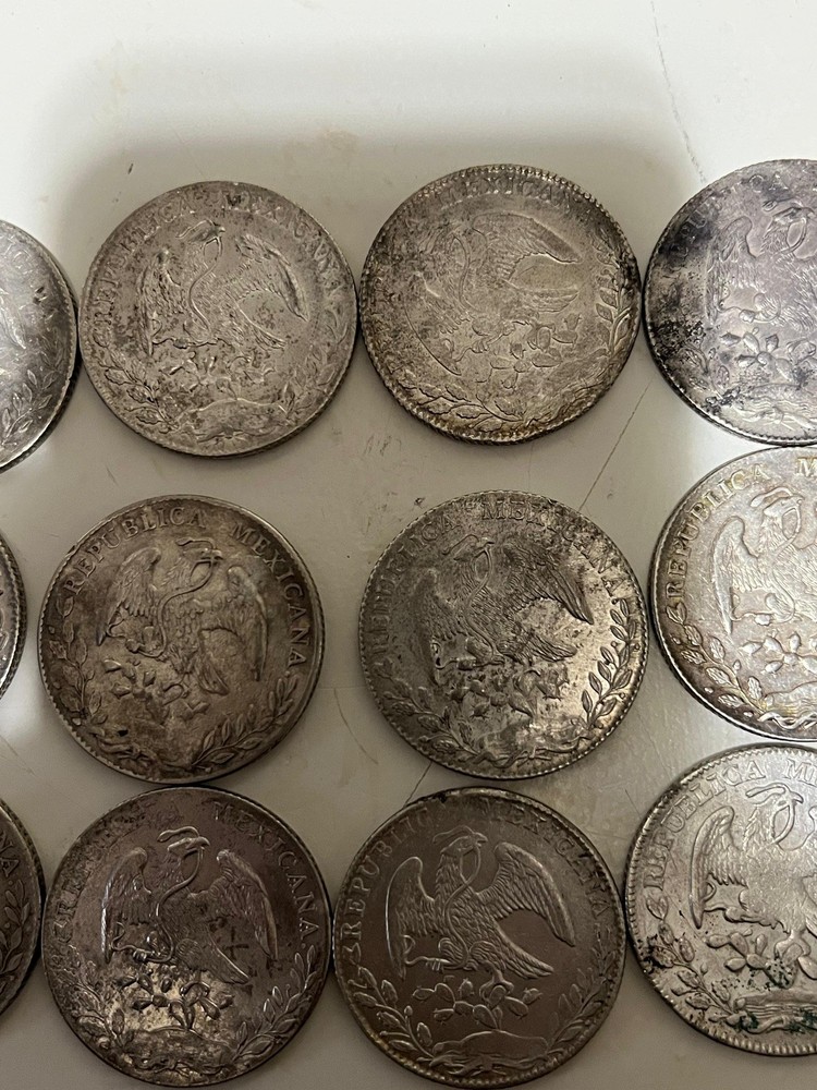 Set 15 Coins 8 Reales Silver